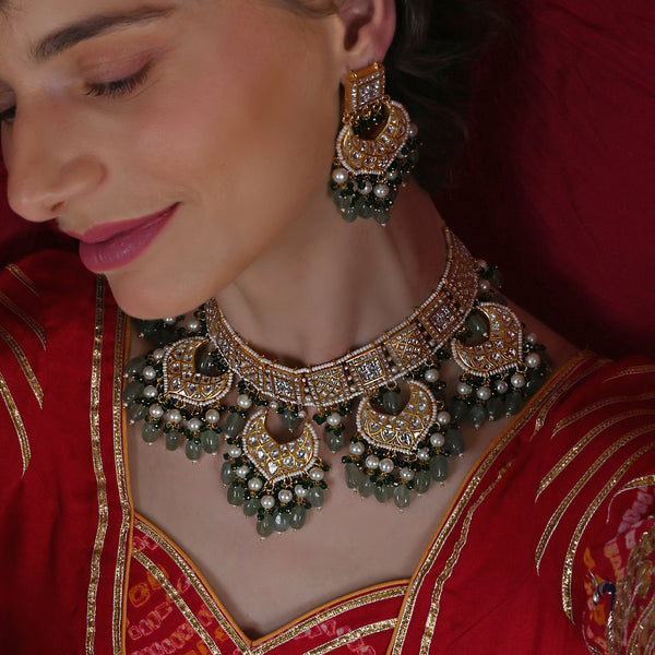 Kaushiki Thappa Necklace with Earrings