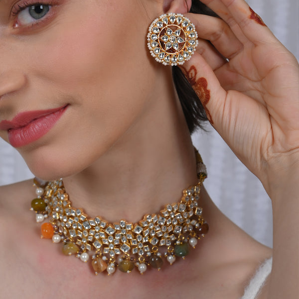 Marakatam Necklace with Earrings