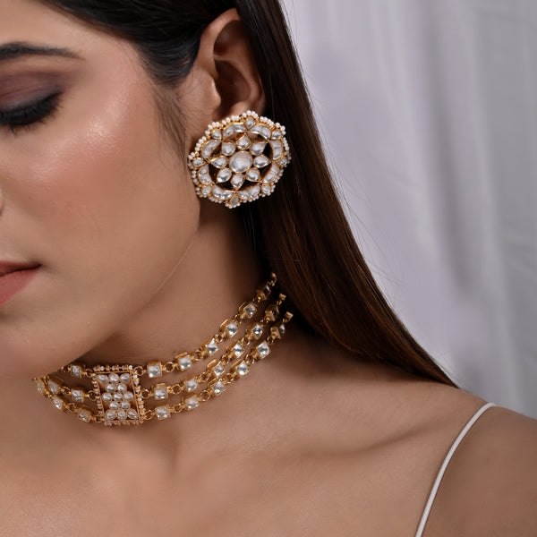 Naavya Jadau Kundan Choker Set