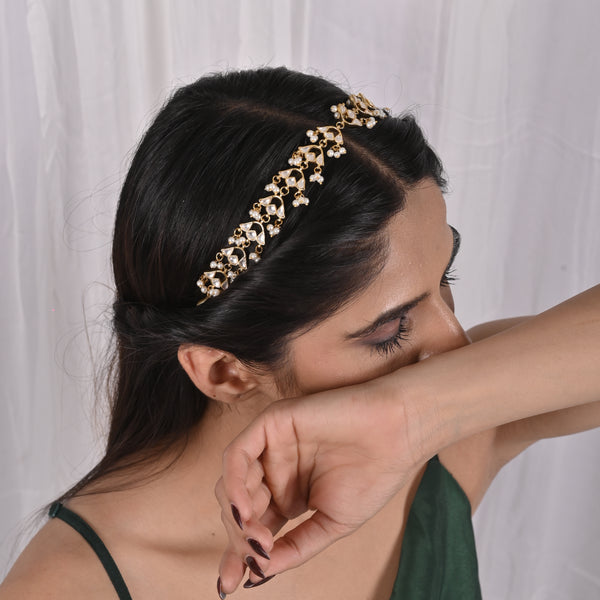 Orientallily Jadau Kundan Headband