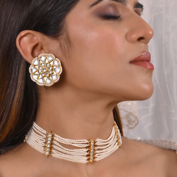 Raisy Jadau Kundan Choker Set