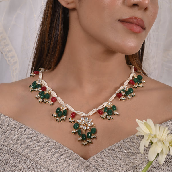 Sansar Lotus Multi Necklace