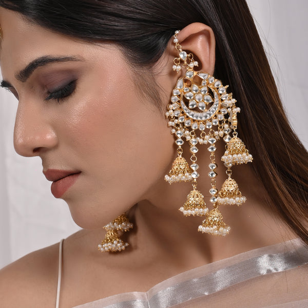 Arzu Star Jhumki Statment Earrings