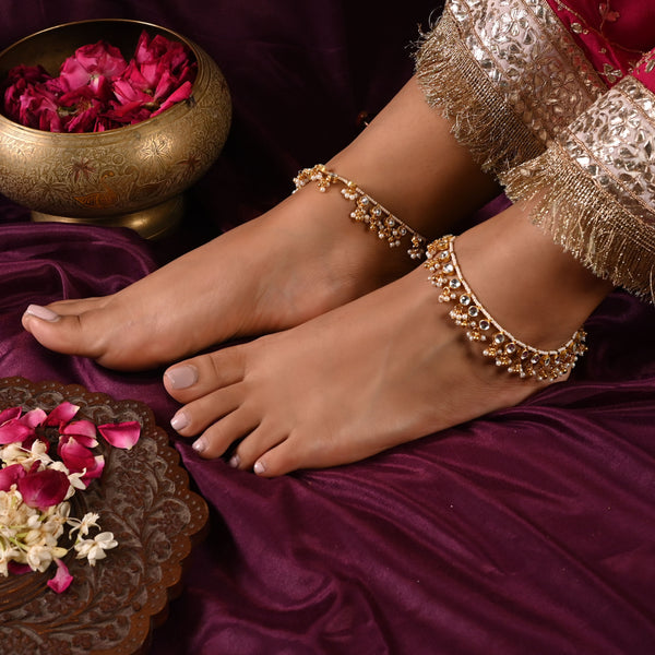 Usha Kundan Anklet