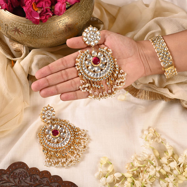 Ubika Chandbali Earrings