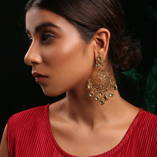 Bhadran Kundan Earrings