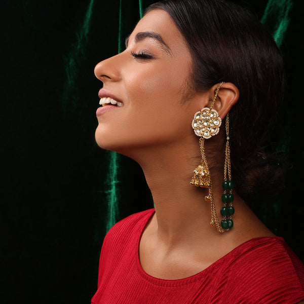 Chinmaya Kundan Earrings