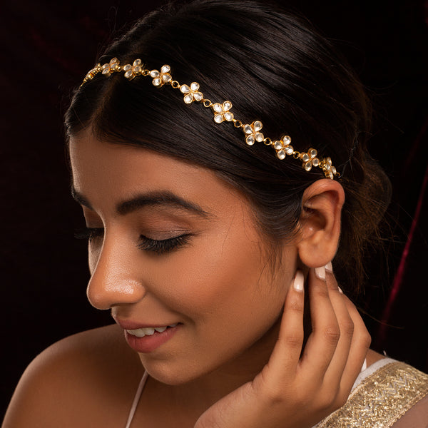 Astar Kundan Headband/Sheeshphool