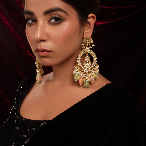 Chandrabhan Kundan Earrings