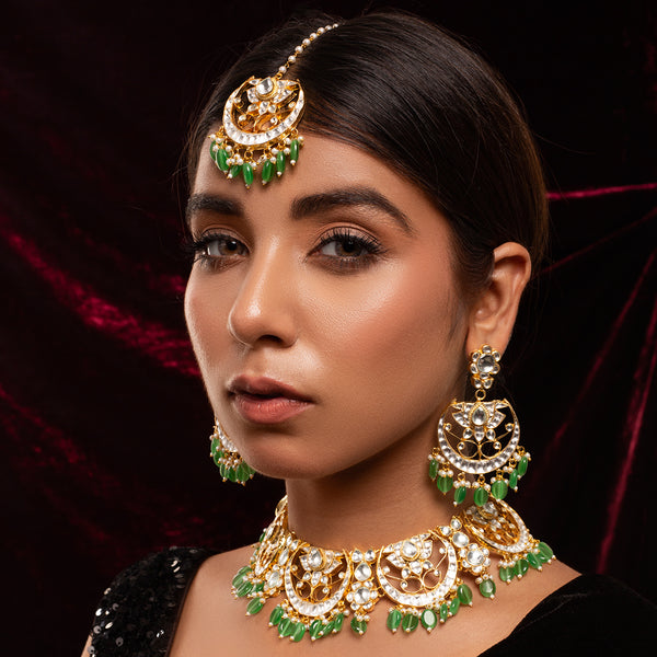 Nitya Chandbali Style Necklace Set