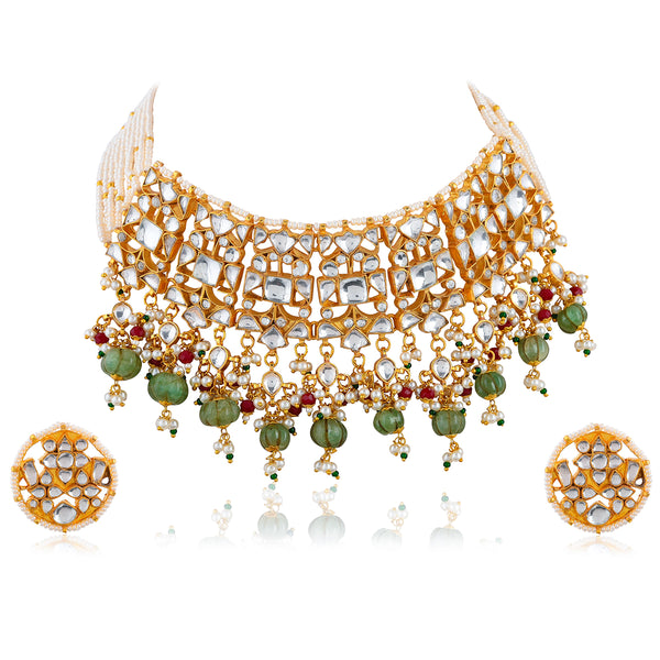 Priyassi Jadau Kundan Choker Set