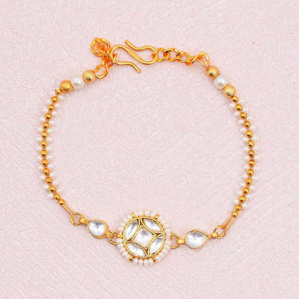 Ambaram Jadau Tear Kundan Bracelet Style