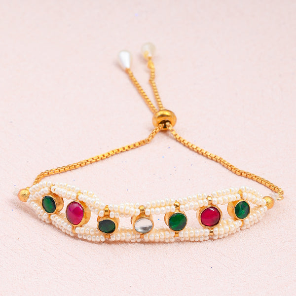 Athulyam Multi Kundan Bracelet