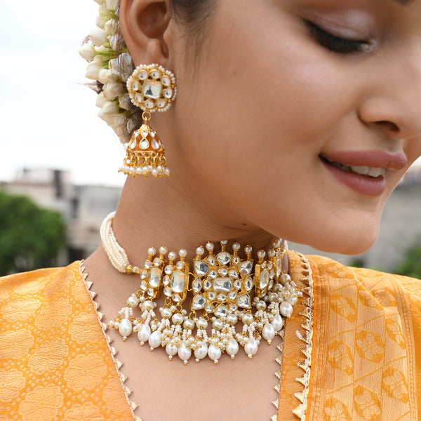 Neet Jadau Kundan Choker Set