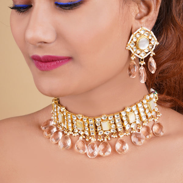 Kakatiya Square Kundan Choker Set