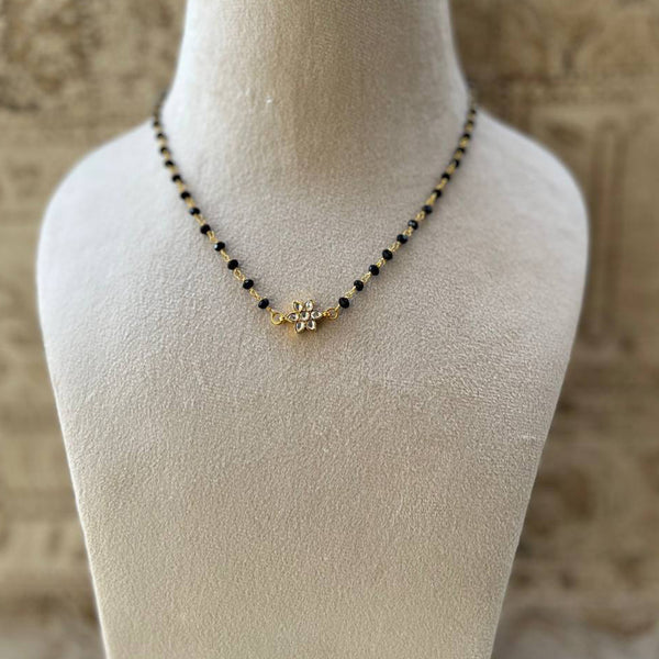 Alejandro Gold Plated Tiny Kundan Mangalsutra