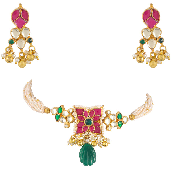 Preeti Pink Choker Set