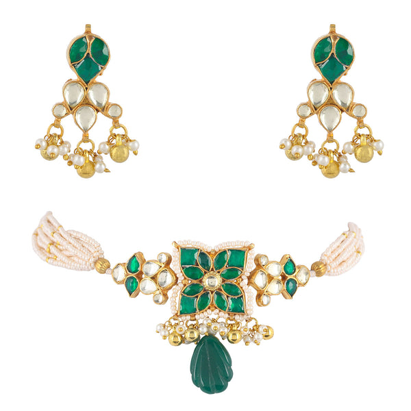 Chitakshi Forest Green Choker Set